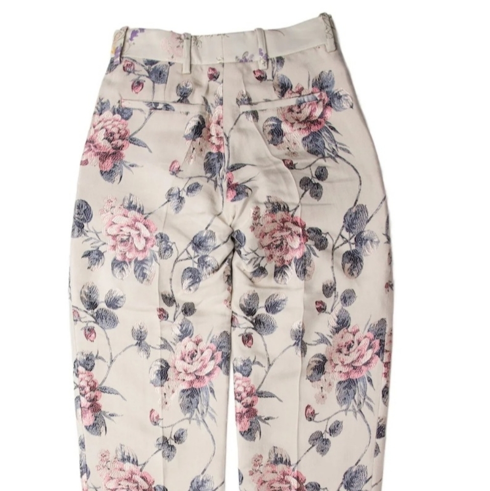 Y PROJECT Floral Print Pants With Open Leg Pants Sixe S LIMITED EDITION - Picture 4 of 5